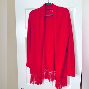 Lilly Pulitzer red Tatum cardigan XS